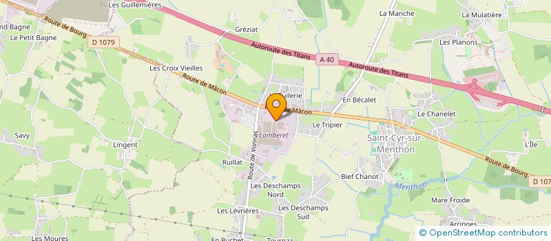 localisation de l'entreprise MONSIEUR ARMAND BATAILLARD  SAINT-CYR-SUR-MENTHON