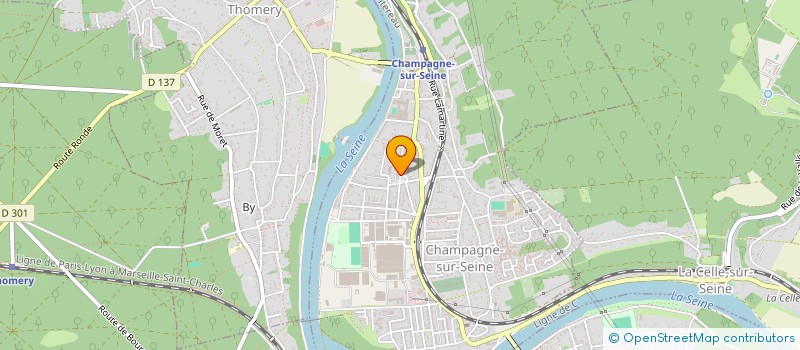 localisation de l'entreprise MONSIEUR ARMAND BEAU  CHAMPAGNE-SUR-SEINE