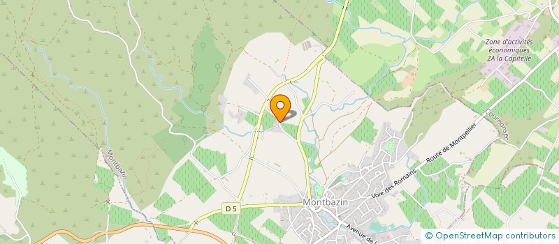 localisation de l'entreprise MONSIEUR ARMAND BEAUMANN  MONTBAZIN