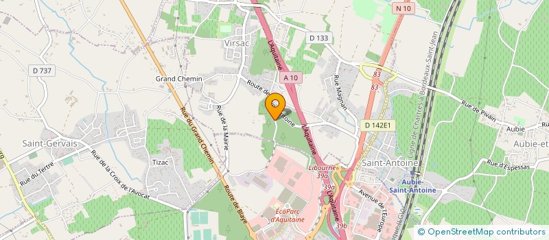 localisation de l'entreprise MONSIEUR ARMAND BELLY à VIRSAC