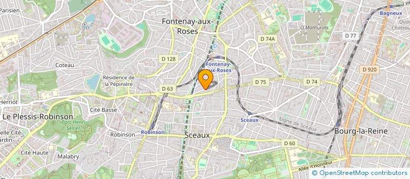 localisation de l'entreprise MONSIEUR ARMAND BIDAULT à FONTENAY-AUX-ROSES