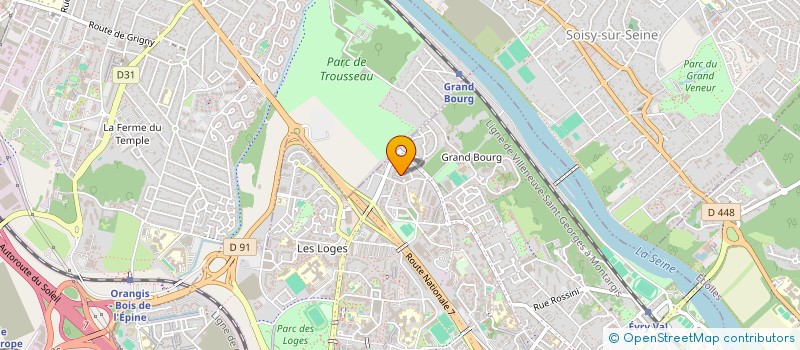 localisation de l'entreprise MONSIEUR ARMAND BINDEKI NKA  EVRY-COURCOURONNES