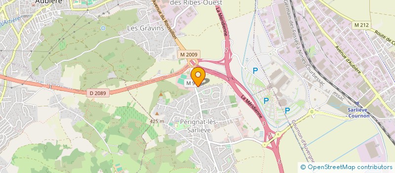 localisation de l'entreprise MONSIEUR ARMAND BONNIN  PERIGNAT-LES-SARLIEVE