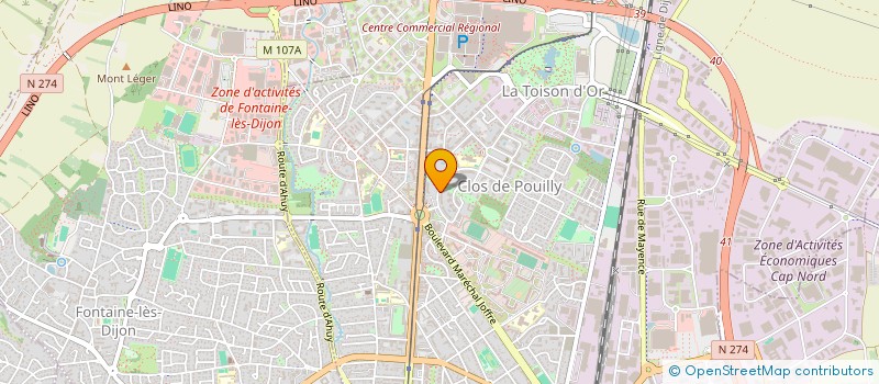 localisation de l'entreprise MONSIEUR ARMAND BOUCHAIN  DIJON