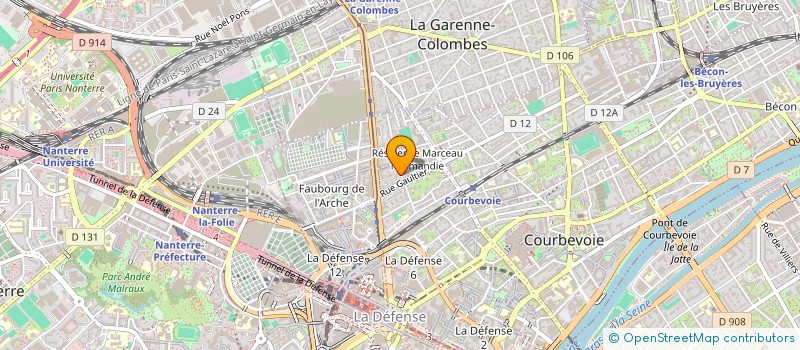 localisation de l'entreprise MONSIEUR ARMAND BRAC DE LA PERRIERE à COURBEVOIE