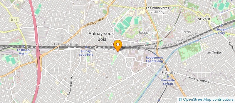 localisation de l'entreprise MONSIEUR ARMAND BREDON à AULNAY-SOUS-BOIS