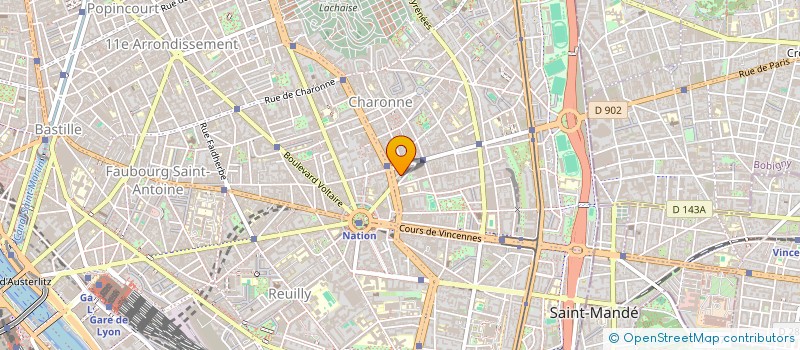 localisation de l'entreprise MONSIEUR ARMAND BUCHART  PARIS