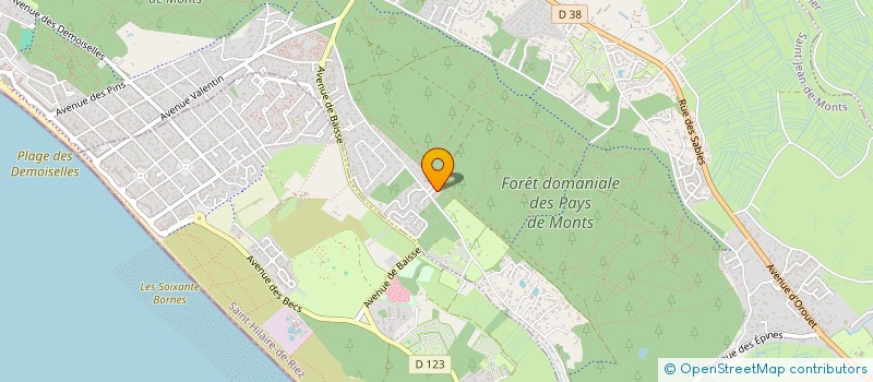 localisation de l'entreprise MONSIEUR ARMAND BURGAUD  SAINT-JEAN-DE-MONTS