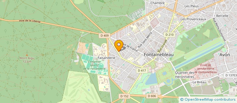 localisation de l'entreprise MONSIEUR ARMAND CAMI  FONTAINEBLEAU