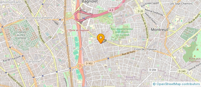 localisation de l'entreprise MONSIEUR ARMAND CELLIER à BAGNOLET