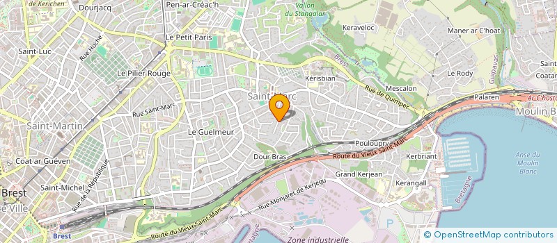 localisation de l'entreprise MONSIEUR ARMAND CHANTREL  BREST