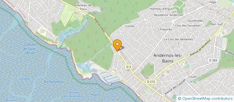 localisation de l'entreprise MONSIEUR ARMAND CHATARD  ANDERNOS-LES-BAINS