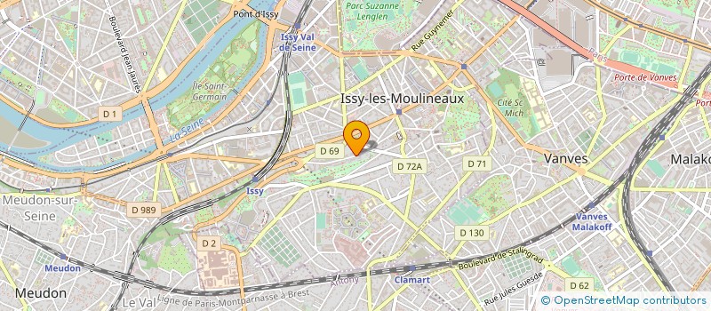 localisation de l'entreprise MONSIEUR ARMAND CHAUBARD à ISSY-LES-MOULINEAUX