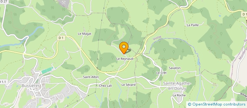 localisation de l'entreprise MONSIEUR ARMAND DALMAIS  BUSSIERES