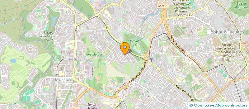 localisation de l'entreprise MONSIEUR ARMAND DILOU NDAMBA  MONTPELLIER