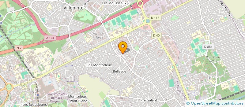 localisation de l'entreprise MONSIEUR ARMAND DONGA à VILLEPINTE