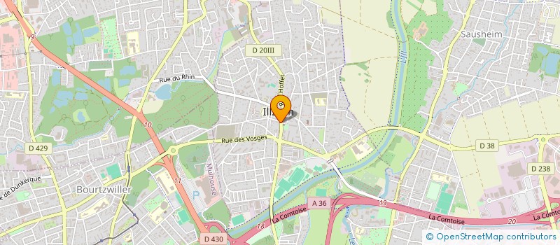 localisation de l'entreprise MONSIEUR ARMAND EHRET  ILLZACH