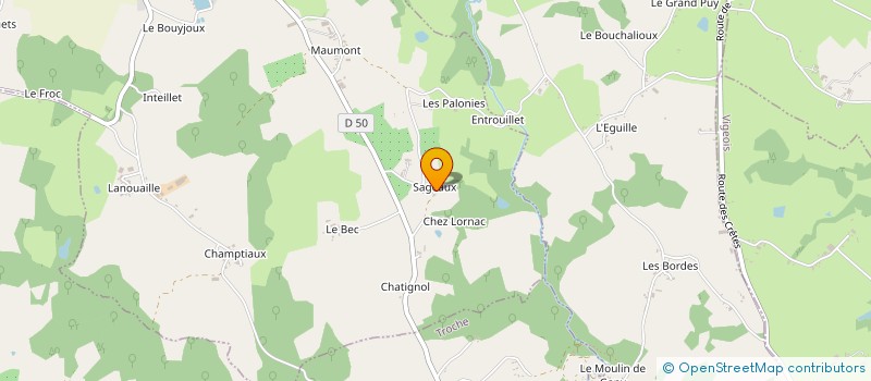 localisation de l'entreprise MONSIEUR ARMAND FOUCHET à LUBERSAC