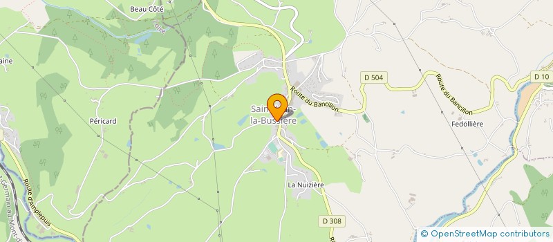 localisation de l'entreprise MONSIEUR ARMAND FRAU  SAINT-JEAN-LA-BUSSIERE