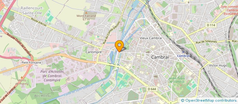 localisation de l'entreprise MONSIEUR ARMAND GAILLIEZ à CAMBRAI