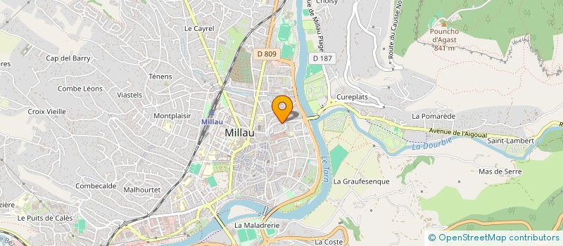 localisation de l'entreprise MONSIEUR ARMAND GICQUEL  MILLAU