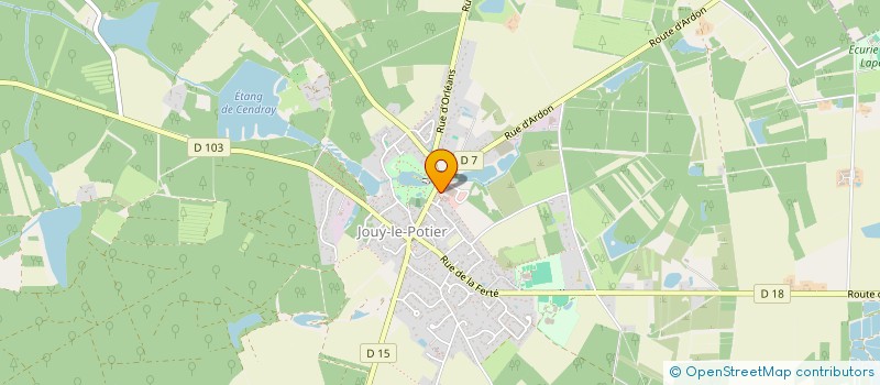 localisation de l'entreprise MONSIEUR ARMAND GINIERES à JOUY-LE-POTIER