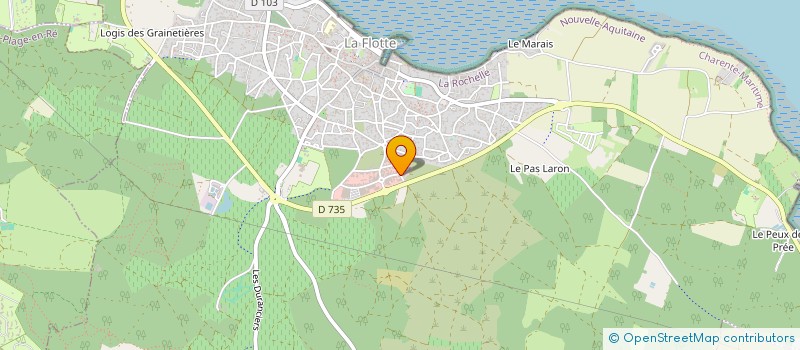 localisation de l'entreprise MONSIEUR ARMAND GUILLARD à LA FLOTTE