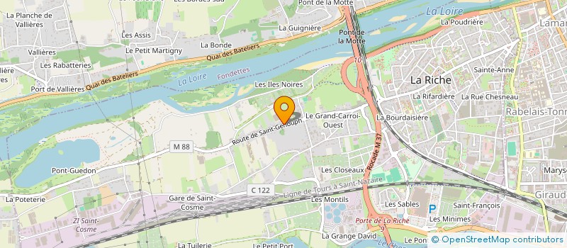 localisation de l'entreprise MONSIEUR ARMAND GYPTEAU  LA RICHE