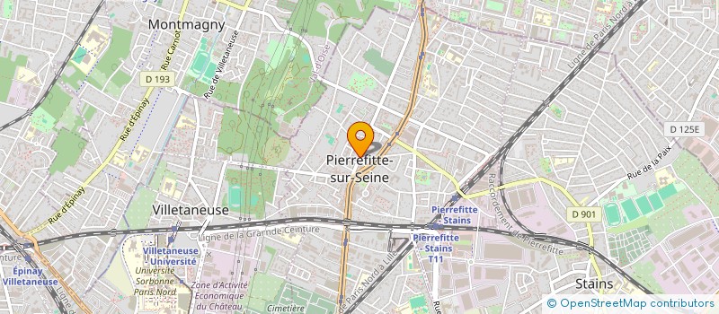localisation de l'entreprise MONSIEUR ARMAND HOUAHU à PIERREFITTE-SUR-SEINE