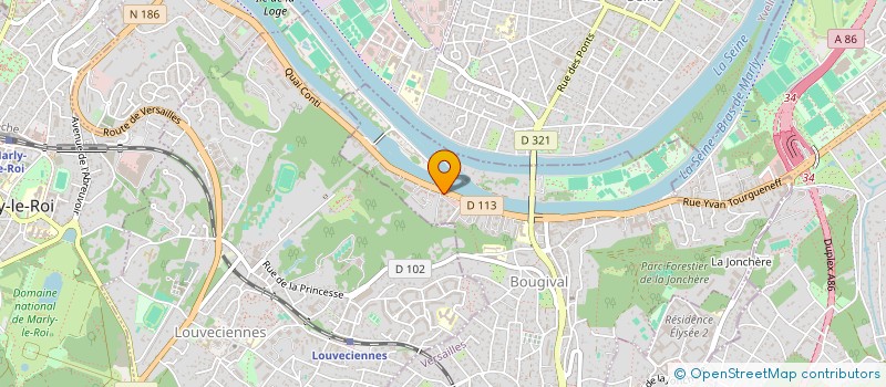 localisation de l'entreprise MONSIEUR ARMAND HUCHER  BOUGIVAL