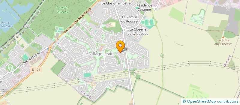 localisation de l'entreprise MONSIEUR ARMAND HUVELLE  MENNECY