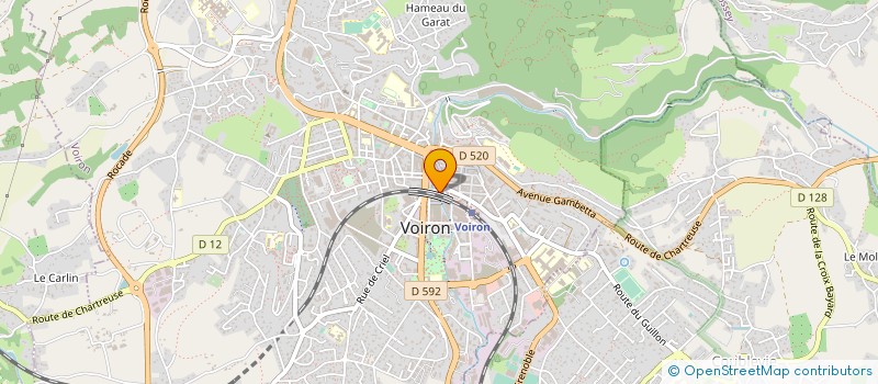 localisation de l'entreprise MONSIEUR ARMAND JALLIAMON  VOIRON