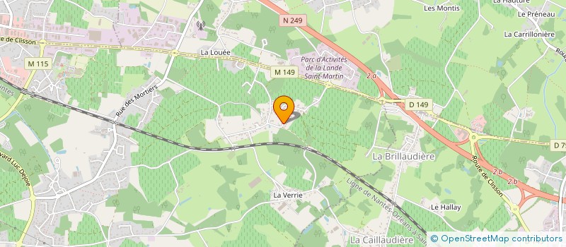 localisation de l'entreprise MONSIEUR ARMAND JALLIER  VERTOU