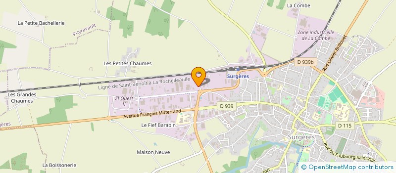 localisation de l'entreprise MONSIEUR ARMAND JEAN à SURGERES