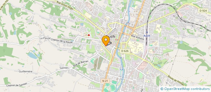 localisation de l'entreprise MONSIEUR ARMAND JORDANA à AUCH
