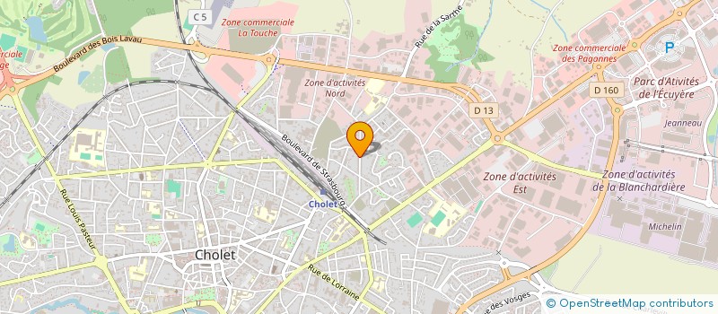 localisation de l'entreprise MONSIEUR ARMAND-JOSEPH BALOU à CHOLET