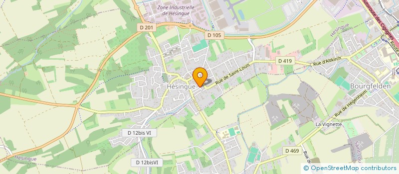 localisation de l'entreprise MONSIEUR ARMAND KUNTZELMANN  HESINGUE