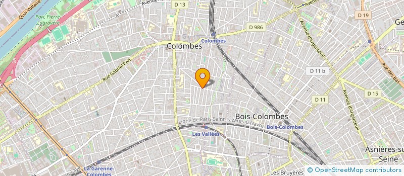 localisation de l'entreprise MONSIEUR ARMAND LAFONT à COLOMBES