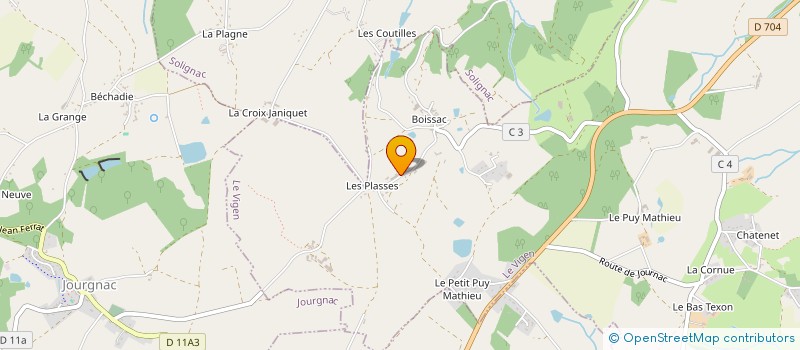 localisation de l'entreprise MONSIEUR ARMAND LAPLAUD à LE VIGEN
