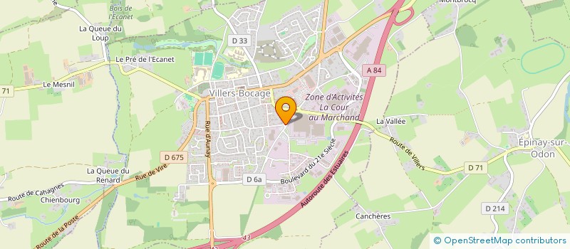 localisation de l'entreprise MONSIEUR ARMAND LAPORTE  VILLERS-BOCAGE