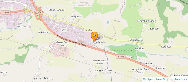 localisation de l'entreprise MONSIEUR ARMAND LE MEUR  FOUESNANT