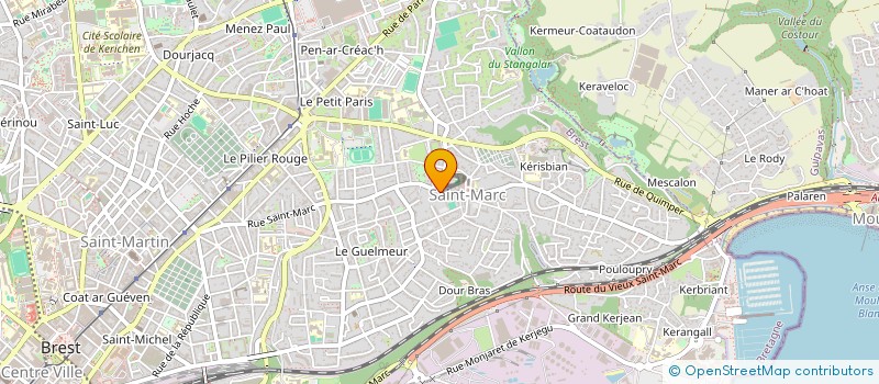 localisation de l'entreprise MONSIEUR ARMAND LEVEC  BREST