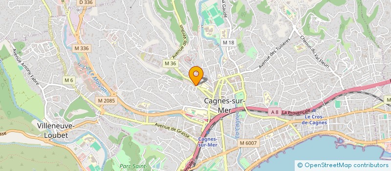 localisation de l'entreprise MONSIEUR ARMAND LOUSTALLOT à CAGNES-SUR-MER