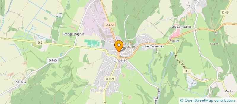 localisation de l'entreprise MONSIEUR ARMAND MALANDAIN  ORGELET