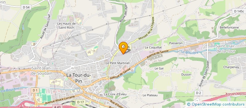 localisation de l'entreprise MONSIEUR ARMAND MARION  LA CHAPELLE-DE-LA-TOUR