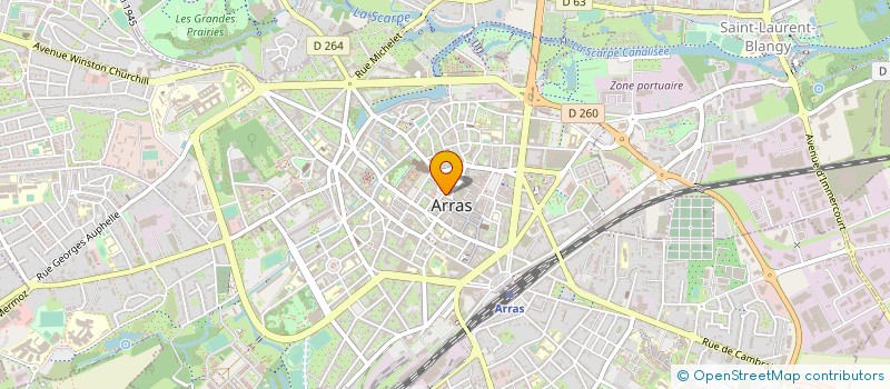 localisation de l'entreprise MONSIEUR ARMAND MARTINAGE à ARRAS