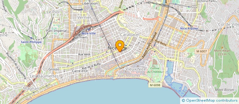 localisation de l'entreprise MONSIEUR ARMAND MATHIEU à NICE