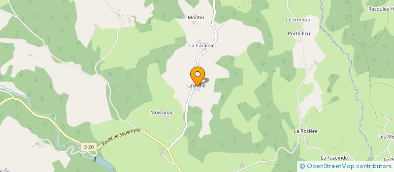localisation de l'entreprise MONSIEUR ARMAND MAZIERES à SAINT-SAURY