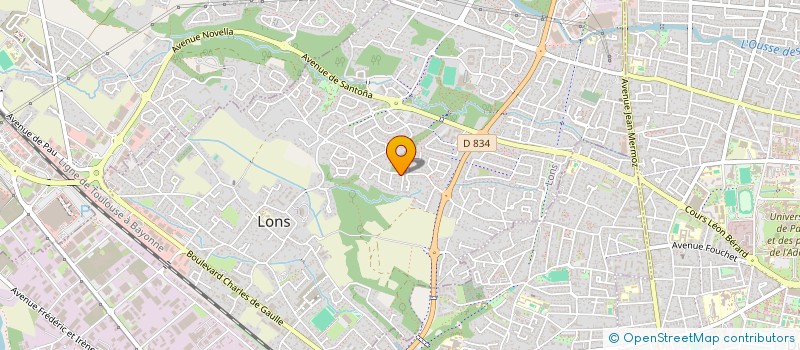 localisation de l'entreprise MONSIEUR ARMAND MENDIBOURE  LONS