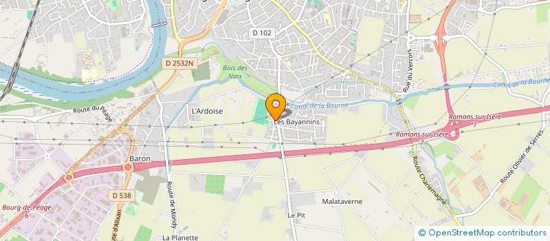 localisation de l'entreprise MONSIEUR ARMAND MINDELA  BOURG-DE-PEAGE